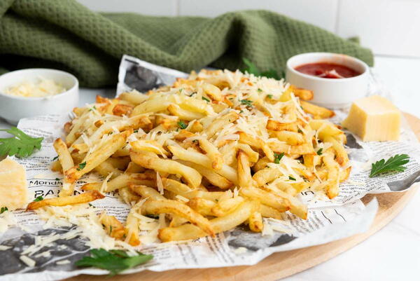 Easy Air Fryer Parmesan Truffle Fries Recipe Easy Air Fryer Parmesan Truffle Fries Recipe