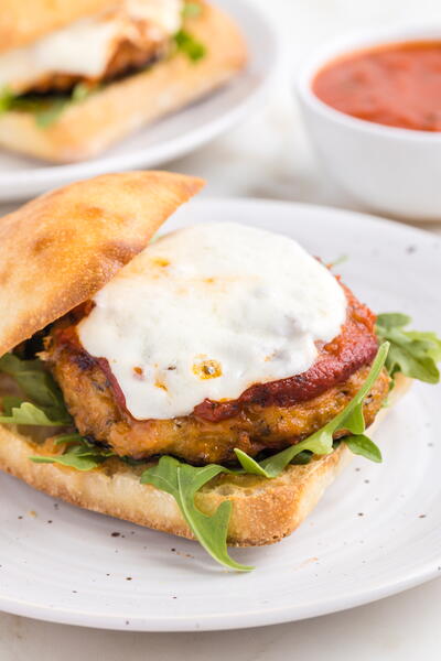 Chicken Parmesan Burgers Chicken Parmesan Burgers