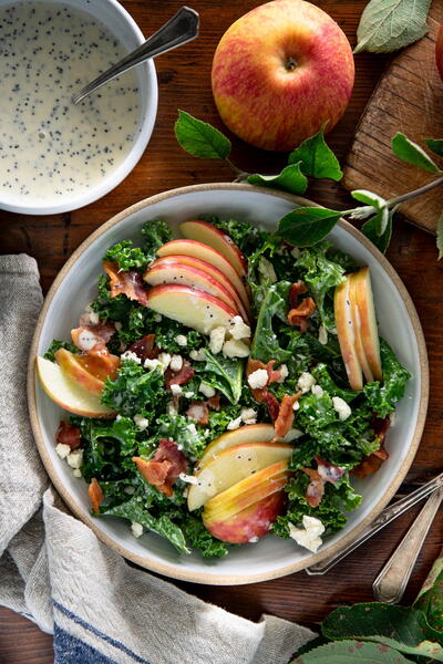 Kale Apple Salad With Bacon Kale Apple Salad With Bacon