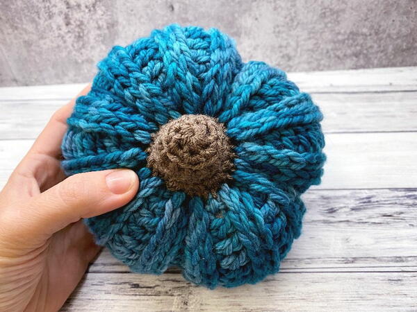 Ribbed Crochet Pumpkin Ribbed Crochet Pumpkin