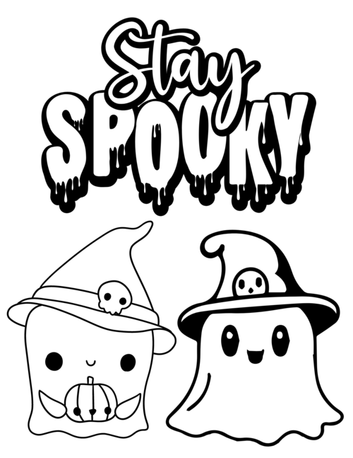Spooktacular Ghost Coloring Pages Spooktacular Ghost Coloring Pages