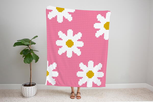 C2c Daisy Crochet Blanket C2c Daisy Crochet Blanket