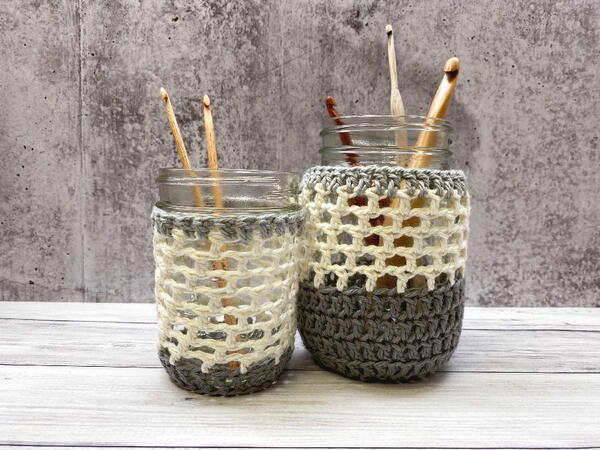 Crochet Jar Covers Crochet Jar Covers