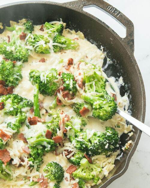 Creamy Broccoli In Parmesan Garlic Sauce Creamy Broccoli In Parmesan Garlic Sauce