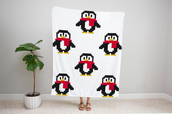 C2c Little Penguin Crochet Blanket C2c Little Penguin Crochet Blanket