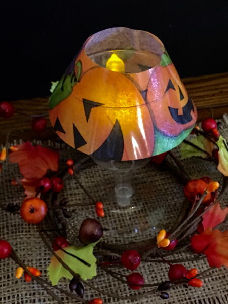 Halloween Tea Light Shade Halloween Tea Light Shade