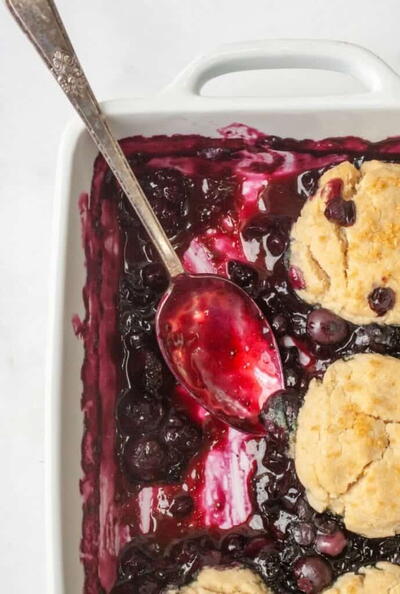 Gluten Free Blueberry Cobbler