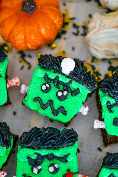 Frankenstein Bride Brownies Frankenstein & Bride Brownies