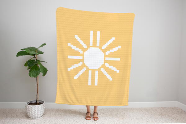 C2c Sunshine Crochet Blanket C2c Sunshine Crochet Blanket