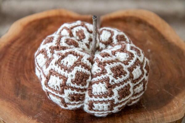 Mosaic Crochet Pumpkin Mosaic Crochet Pumpkin