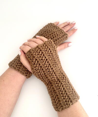 Cozy Up For Fall Crochet Fingerless Gloves