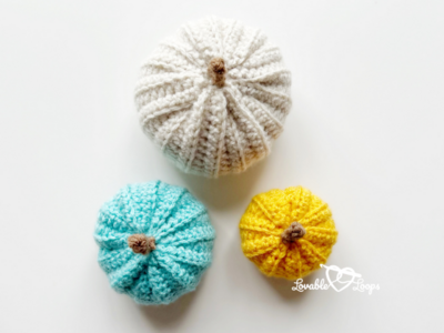 3 Sizes Crochet Pumpkin Pattern