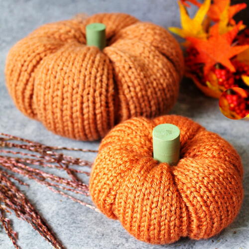 Knit Pumpkins Knit Pumpkins