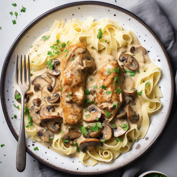 Easy One Pan Chicken Stroganoff Easy One Pan Chicken Stroganoff