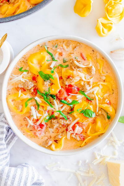 Creamy Sausage Tortellini Soup Creamy Sausage Tortellini Soup
