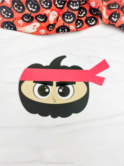 Ninja Pumpkin Craft Ninja Pumpkin Craft