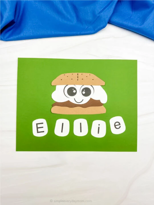 Smores Name Craft Smores Name Craft