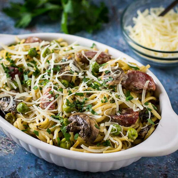 Slow Cooker Turkey Tetrazzini Slow Cooker Turkey Tetrazzini