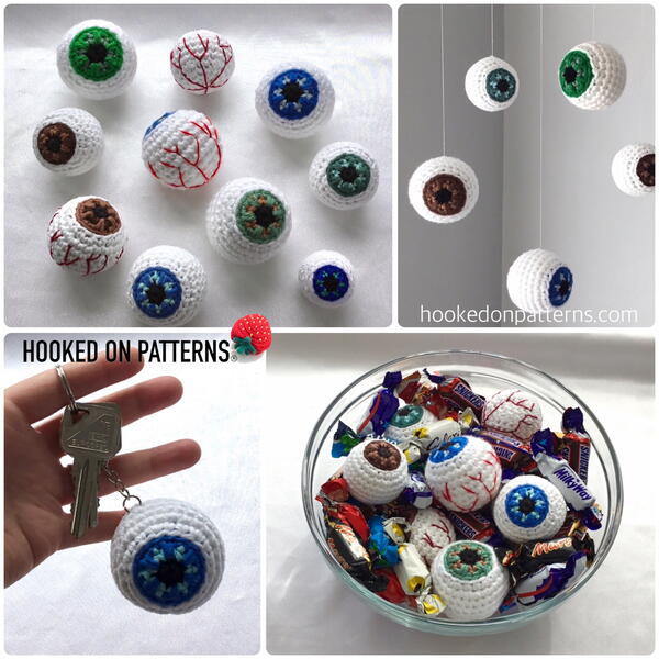 Halloween Amigurumi Eyeball Halloween Amigurumi Eyeball