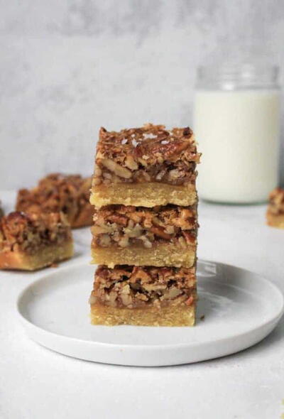 Paleo Pecan Pie Bars Paleo Pecan Pie Bars