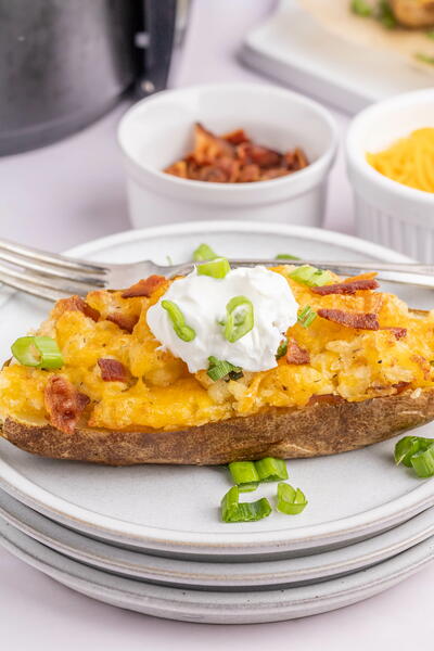Air Fryer Twice Baked Potatoes Air Fryer Twice Baked Potatoes