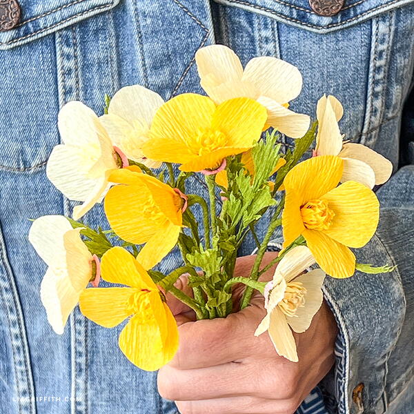 Crepe Paper Wild Poppies Crepe Paper Wild Poppies