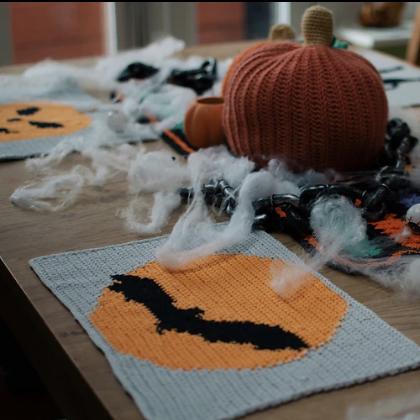 Bat And Moon Placemat Bat And Moon Placemat