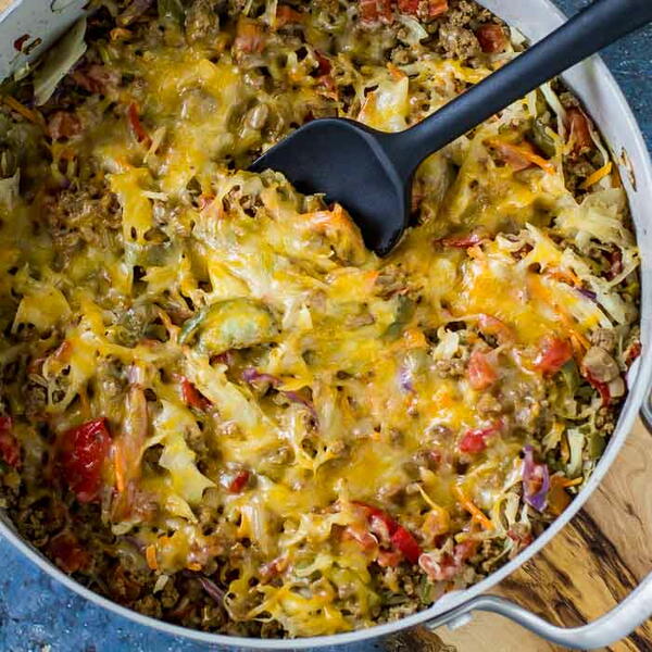 One Skillet Stuffed Cabbage Casserole One Skillet Stuffed Cabbage Casserole