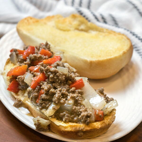 Ground Beef Philly Cheesesteak Ground Beef Philly Cheesesteak