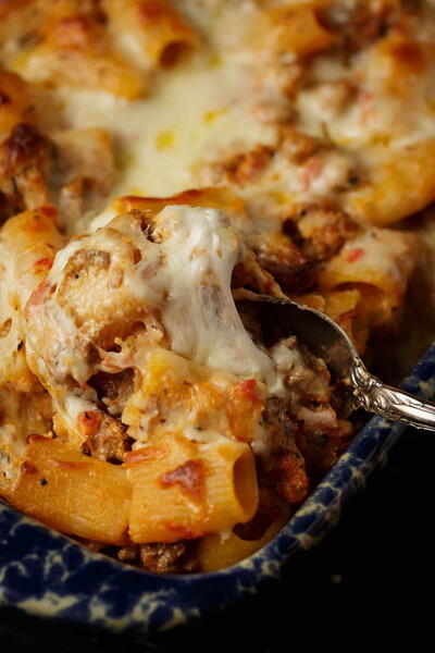 Baked Penne With Sausage Baked Penne With Sausage
