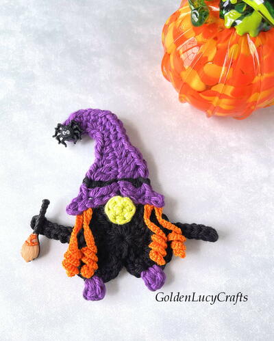 Crochet Witch Gnome