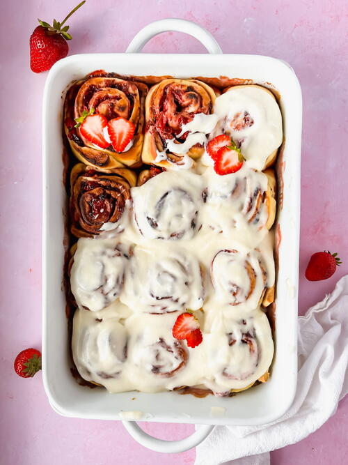 Strawberry Cinnamon Rolls