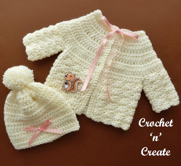 Preemie Cardigan And Hat Preemie Cardigan And Hat
