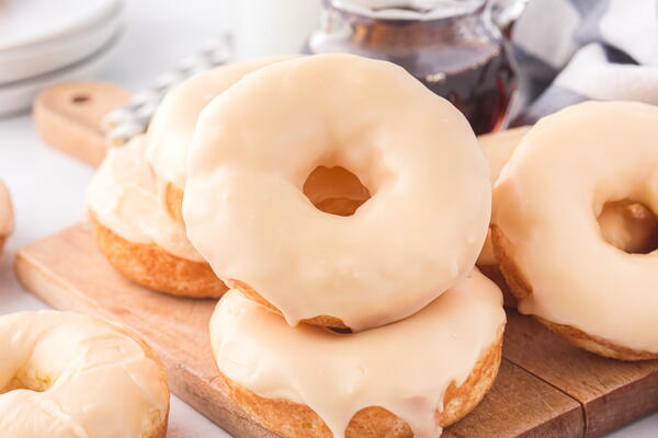 Glazed Maple Donuts Glazed Maple Donuts
