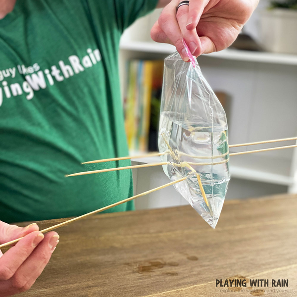 Discover Why A Poked Plastic Bag Doesn't Leak Water!