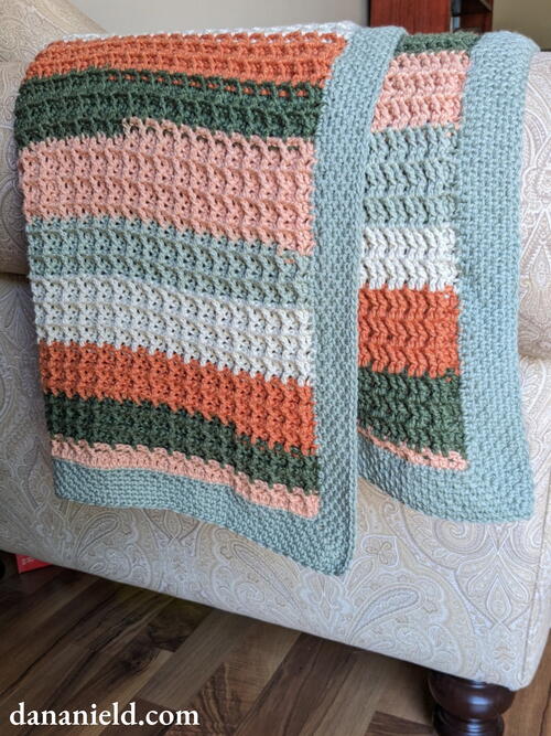 Waffle Stitch Baby Blanket