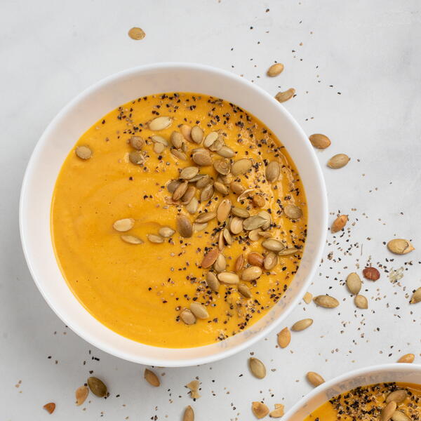 Carrot Pumpkin Soup With Brown Butter Carrot Pumpkin Soup With Brown Butter