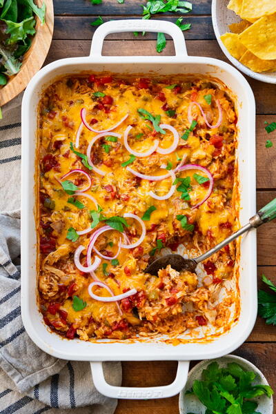 Dump And Bake Chicken Fajita Casserole Dump And Bake Chicken Fajita Casserole