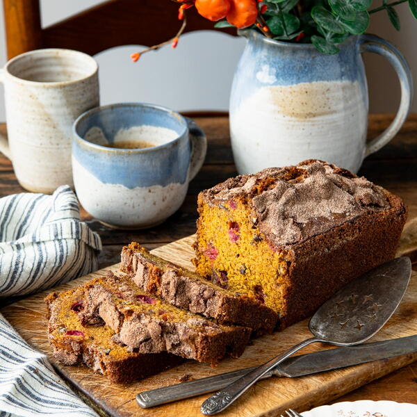 One-bowl Pumpkin Cranberry Bread One-bowl Pumpkin Cranberry Bread