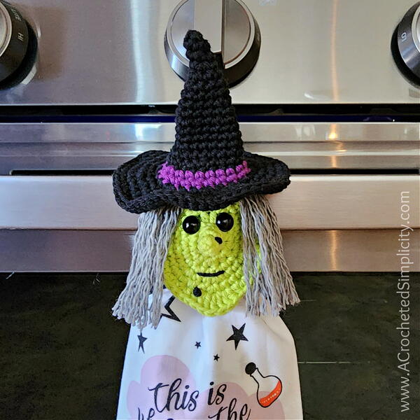 Witch Crochet Towel Holder Pattern Witch Crochet Towel Holder Pattern