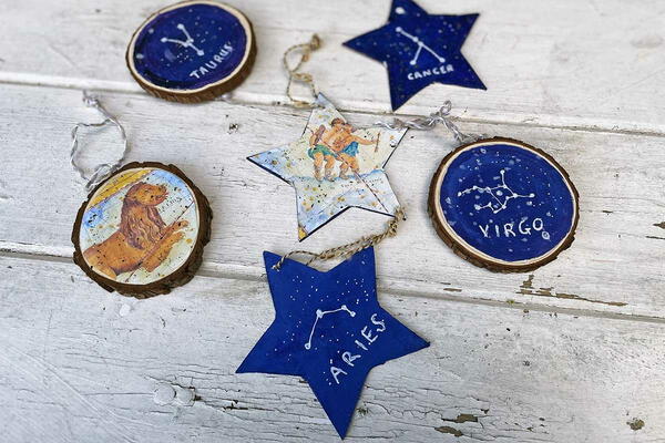 Diy Zodiac Christmas Ornaments For The Tree Diy Zodiac Christmas Ornaments For The Tree