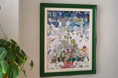 Christmas Card Mosaic Art