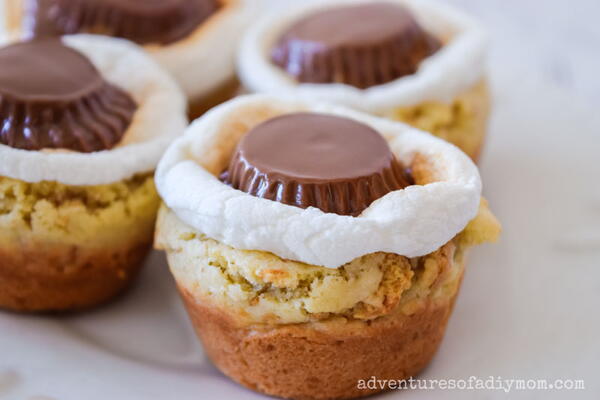 Smores Cookie Cups S'mores Cookie Cups