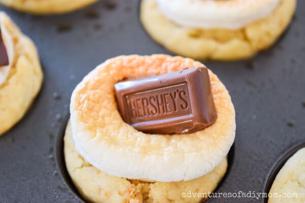Smores Cookie Cups S'mores Cookie Cups