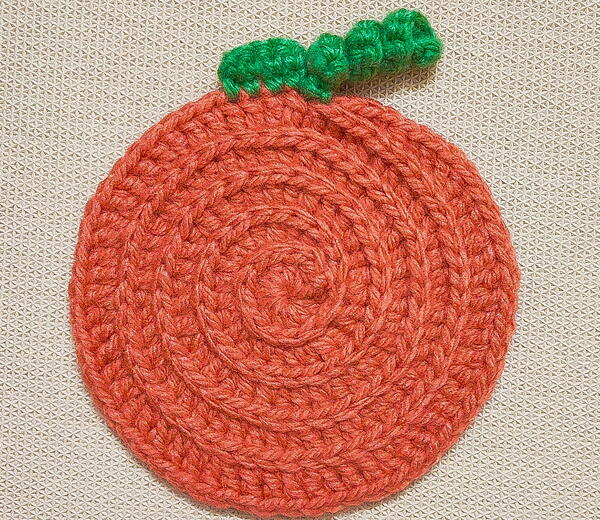 Easy Crochet Spiral Autumn Fall Placemat Easy Crochet Spiral Autumn Fall Placemat