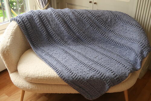 Summer Blues Blanket Knitting Pattern Summer Blues Blanket Knitting Pattern