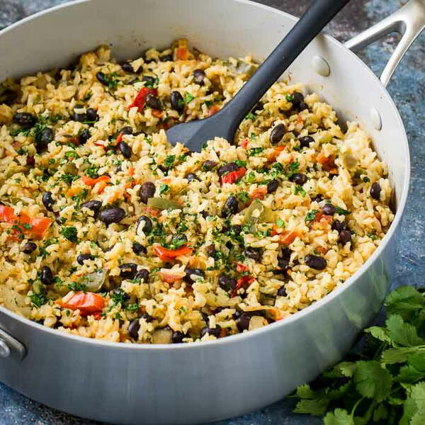 Easy One Pot Rice And Beans Easy One Pot Rice And Beans