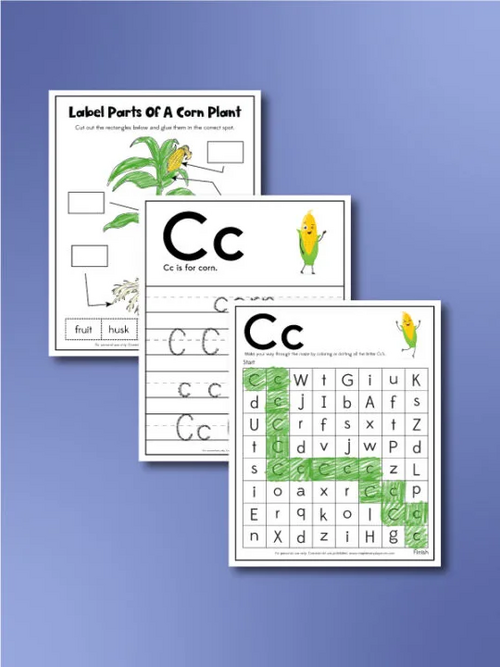 Corn Worksheets Corn Worksheets