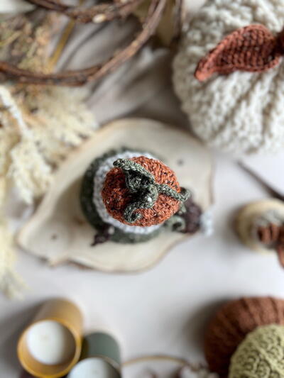 Tweed Crochet Pumpkins