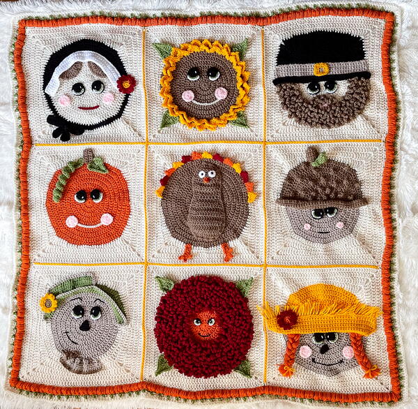 Fall Squares Blanket Fall Squares Blanket
